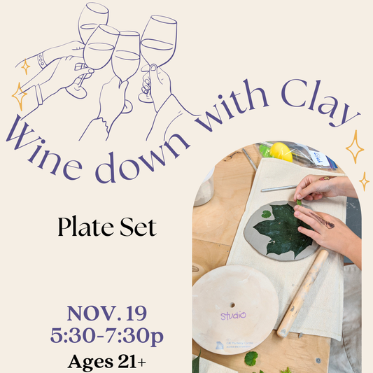 Wine Down with Clay - Plate Set